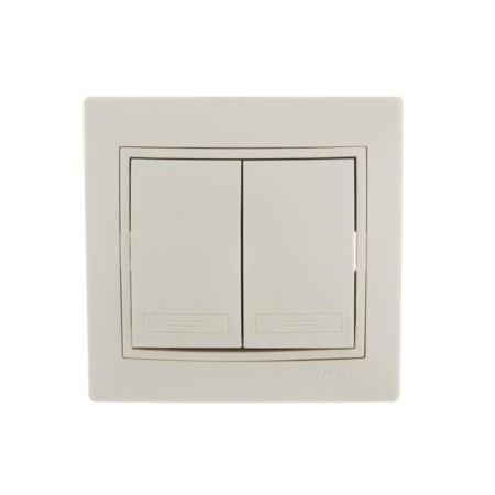 Switch Lezard 701-0303-101 Mira, joint venture, 10a, 2 keys, color cream