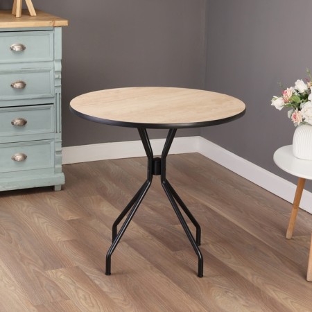 Table Kitchen Rund LDSP 22 mm, 780x780x740, Irish oak-2