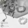 Earrings with the removable element "Transformer" bird, white color in silver