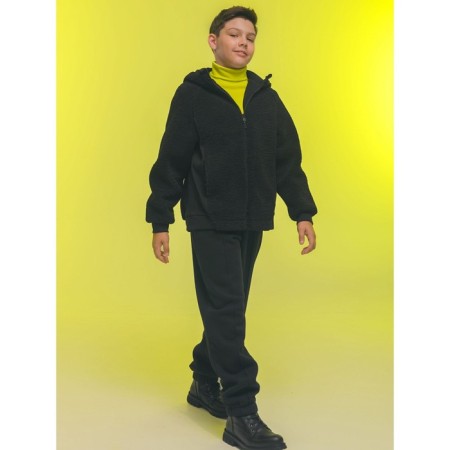 Pants for boys, height 134 cm, black color