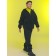Pants for boys, height 134 cm, black color