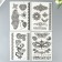 Tattoo on the body Black "Mehendi" mix 29x17 cm
