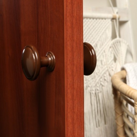 Plastic door handle, d = 65, chocolate color-1