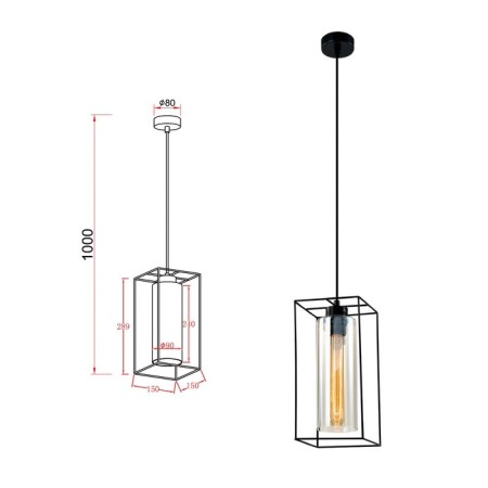 Luna Luna 5148-201 1he27 40W black-2