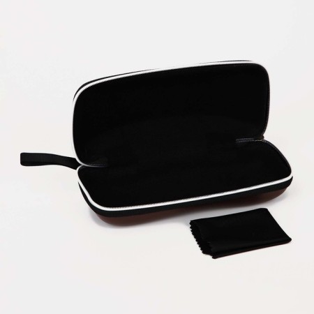 Lightning glasses case, brown color-2