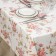 The tablecloth on a non -woven base is reusable with a “rose” fiber, 135 × 180 cm, beige color