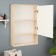 Bathroom mirror "Vienna 50" White/Sonoma, 50 x 70 x 13.6 cm