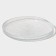 Glass dessert plate with the side "Nuuk", D = 21 cm