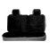 Alpaca Plus capacities, artificial fur, set for the entire salon, black