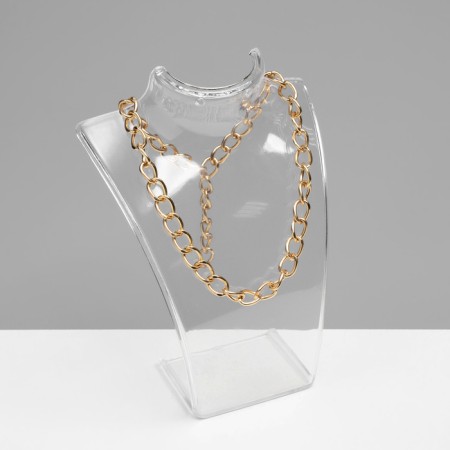 A bust for jewelry, 10 × 2.5 × 13 cm, h = 13 cm, the color is transparent, glossy-1