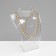 A bust for jewelry, 10 × 2.5 × 13 cm, h = 13 cm, the color is transparent, glossy