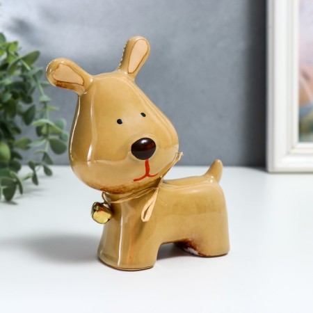 Souvenir Ceramics "Pyosik with a bell on the collar" Mix 13.5x7x11.5 cm-1