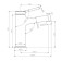 LEMARK Minima LM3806C kitchen mixer, single -legged, spout length is 121.5 mm, chrome