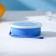 A silicone cup folding with a lid of the Aille, 200 ml, 8.5 × 9 cm, blue color