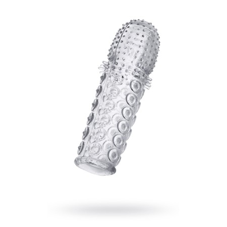 Helper -free nozzle on the Penis TOFYA, the color is transparent, 13.5 cm