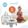 Handypotty road pot in a proprietary bag, gray color