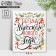 Postcard-Mini "Wonderful New Year", font 10.7 x 8.8 cm, New Year
