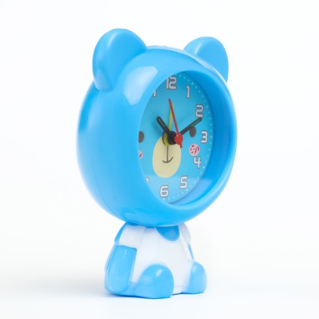 Clock - alarm clock "Bear" children's, discrete move, 12 x 9 cm, aa-1