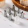 A set of pastry troops, d = 1.6 cm, nozzles 7 pcs, adapter 1 pc, mix nozzles