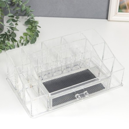 Organizer Casket plastic 1 transparent box 9.5x17.5x27.5 cm-4
