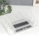 Organizer Casket plastic 1 transparent box 9.5x17.5x27.5 cm