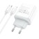 Network charger Hoco C104A, Type-C, 20 W, PD + Qc, Type-C-Lightning, 1 m, white