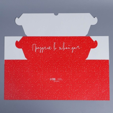 Folding box for 6 cupcakes with the Hugge window, 25 x 17 x 10 cm, New Year-4