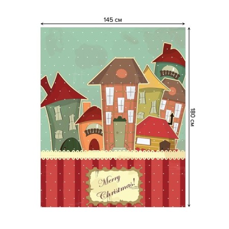 The tablecloth on the table “The holiday comes”, rectangular, Saten, size 145x180 cm-1