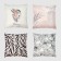 A set of decorative pillowcases "Blossom" - 4 pcs, 40x40 cm, velor