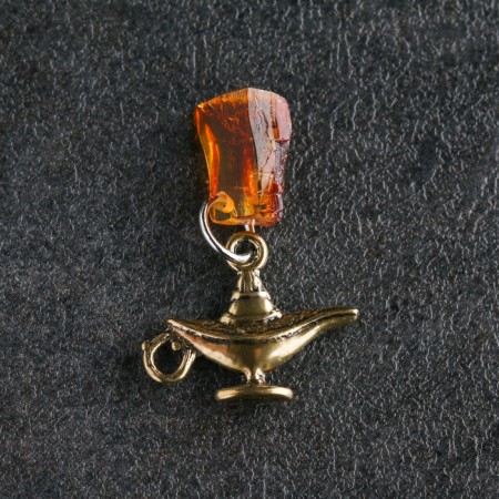 Talisman Talisman "Lamp ALLADINA", Brass, Amber
