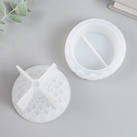 MOLD SILICON "COOM DAP" with lid 8.5x8.5x9.4 cm-2