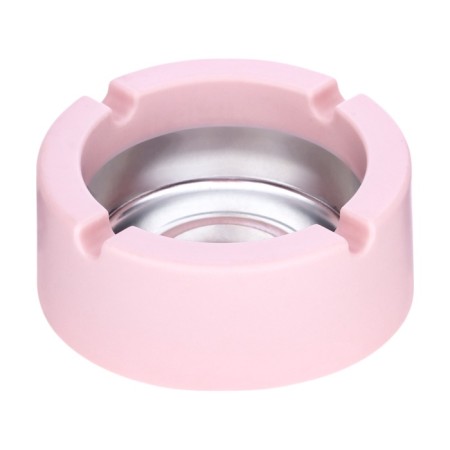 Ash for home, for cigarettes and sticks, D-9 cm, h-3.5 cm, pink-1