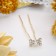 Hair hairpin "Bant" with a pearl, 6.5 cm