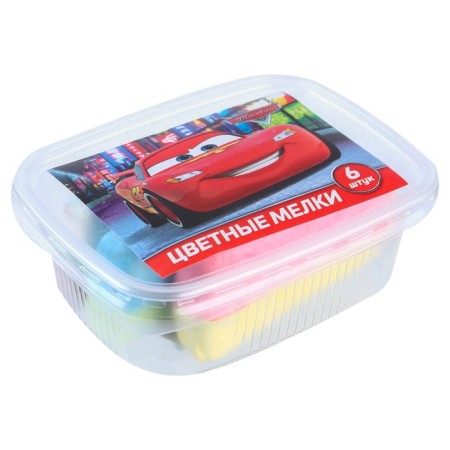 Set of colored crayons cars, 6 colors-3