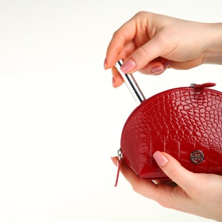 Косметичка на молнии TEXTURA, цвет красный-8