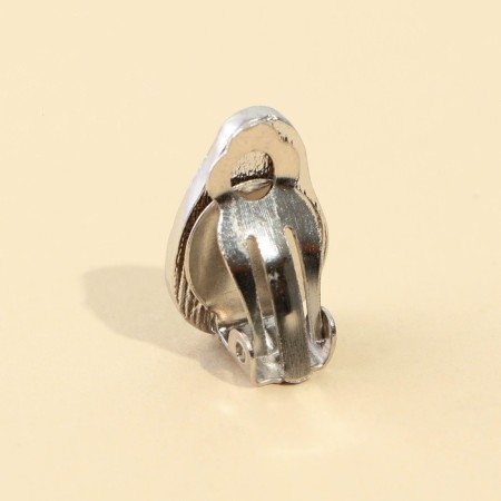 Earrings Clips and pendant "Avokadnoy", 8 x 9 cm-4