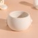 Circular candlestick with paws 7*12.5 cm white