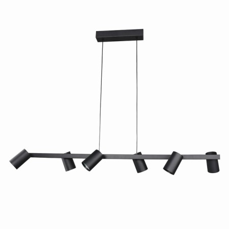 Suspended lamp Mantra Sal, GU10, 6x10W, 1010x160x160 mm, black color