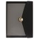 Organizer on the rings A5, 80 sheets, leatherette, with a valve, a line, with a handle, in a gift box, black and gray