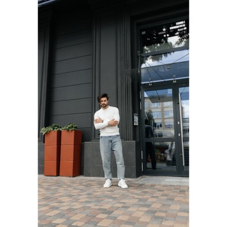 Jumper male ise, size 54, white color-12