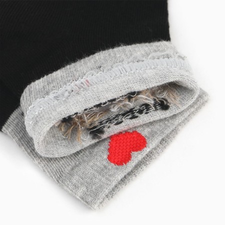 Women's socks, black color/cat, size 35-37-3