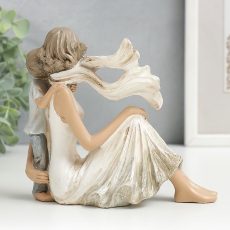 Polystone souvenir "Mom with son" 14x8.5x16 cm-2