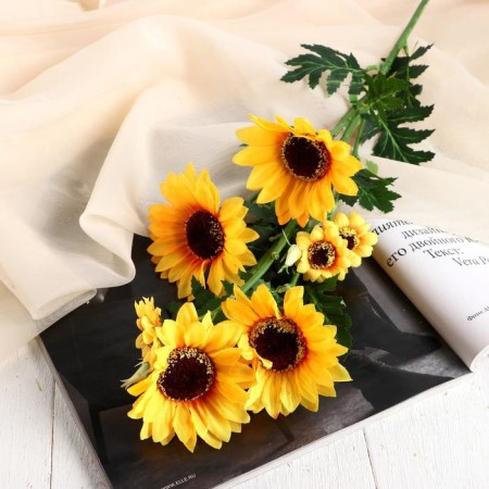 Artificial flowers "sunflower" 9x80 cm