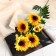 Artificial flowers "sunflower" 9x80 cm
