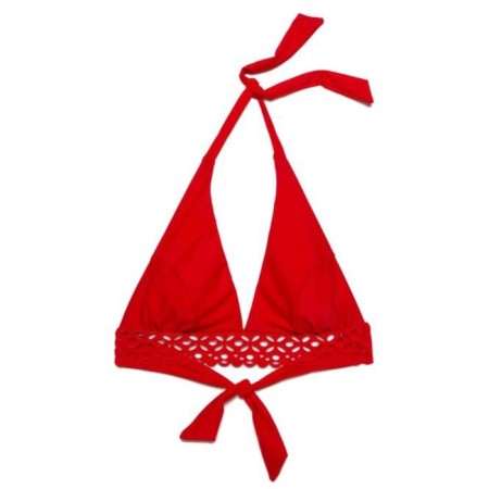 Women's bra -braid, size 75c, red color