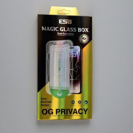 Protective glass for iPhone 13 mini, antishpion, installation frame, full glue, 9h, 0.33 mm-2