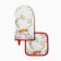 Set of kitchen. Ethel "Mistress" mittens 15x28cm, 19x19cm tack, 100%HL