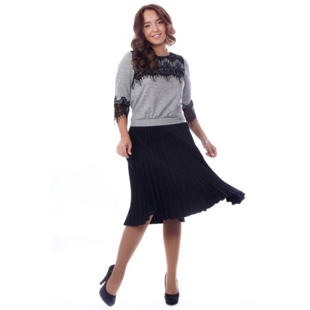 Women's dress, size 44, gray color