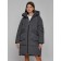 Coat insulated winter female, size 48, dark gray color