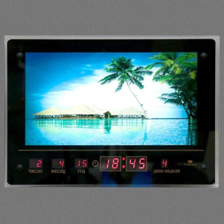 Picture with backlight and information calendar "Palma" 46*33cm-1